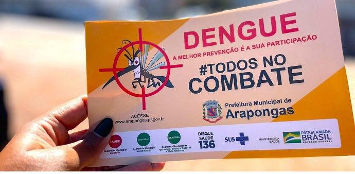 Dengue: Arapongas tem 3.346 casos positivos e 4 óbitos