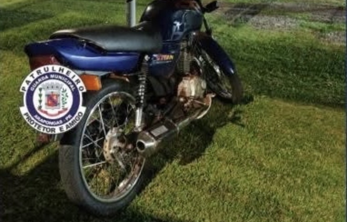 Fuga em alta velocidade termina com queda e apreensão de motocicleta em Arapongas