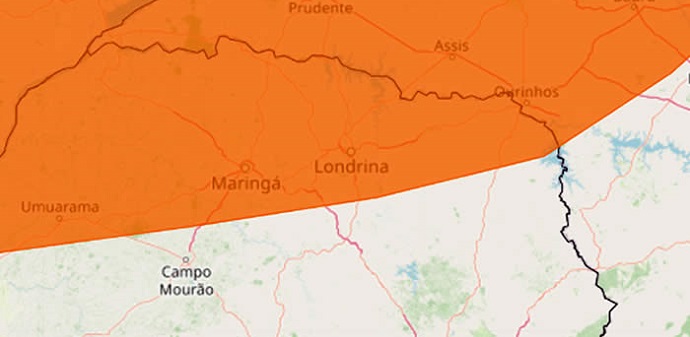 Inmet tem alerta para onda de calor em Arapongas e região; veja as cidades