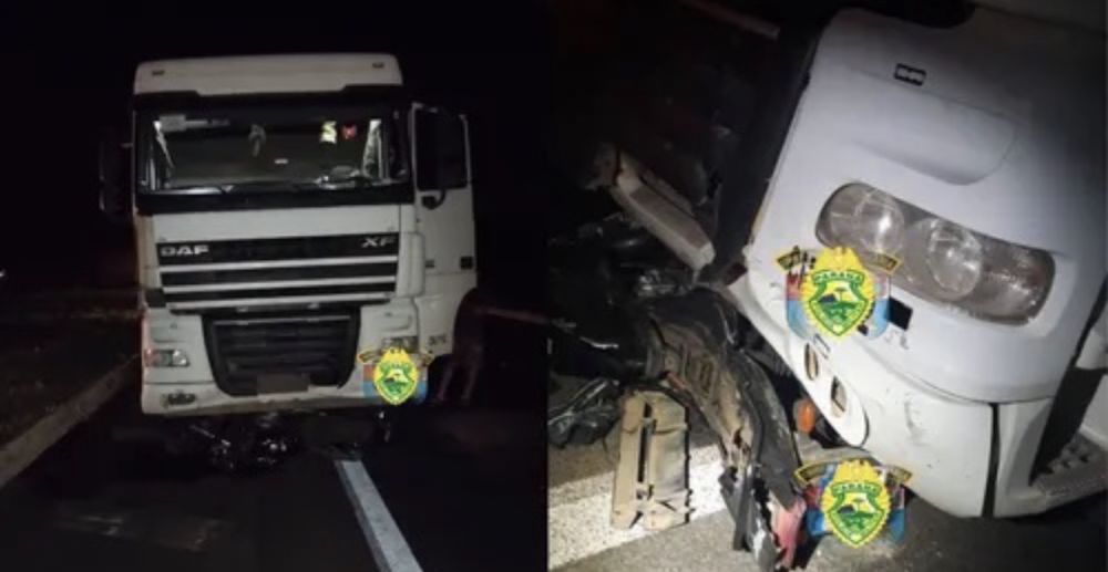 Condutora de moto com placa de Arapongas morre em acidente com caminhão na PR-862
