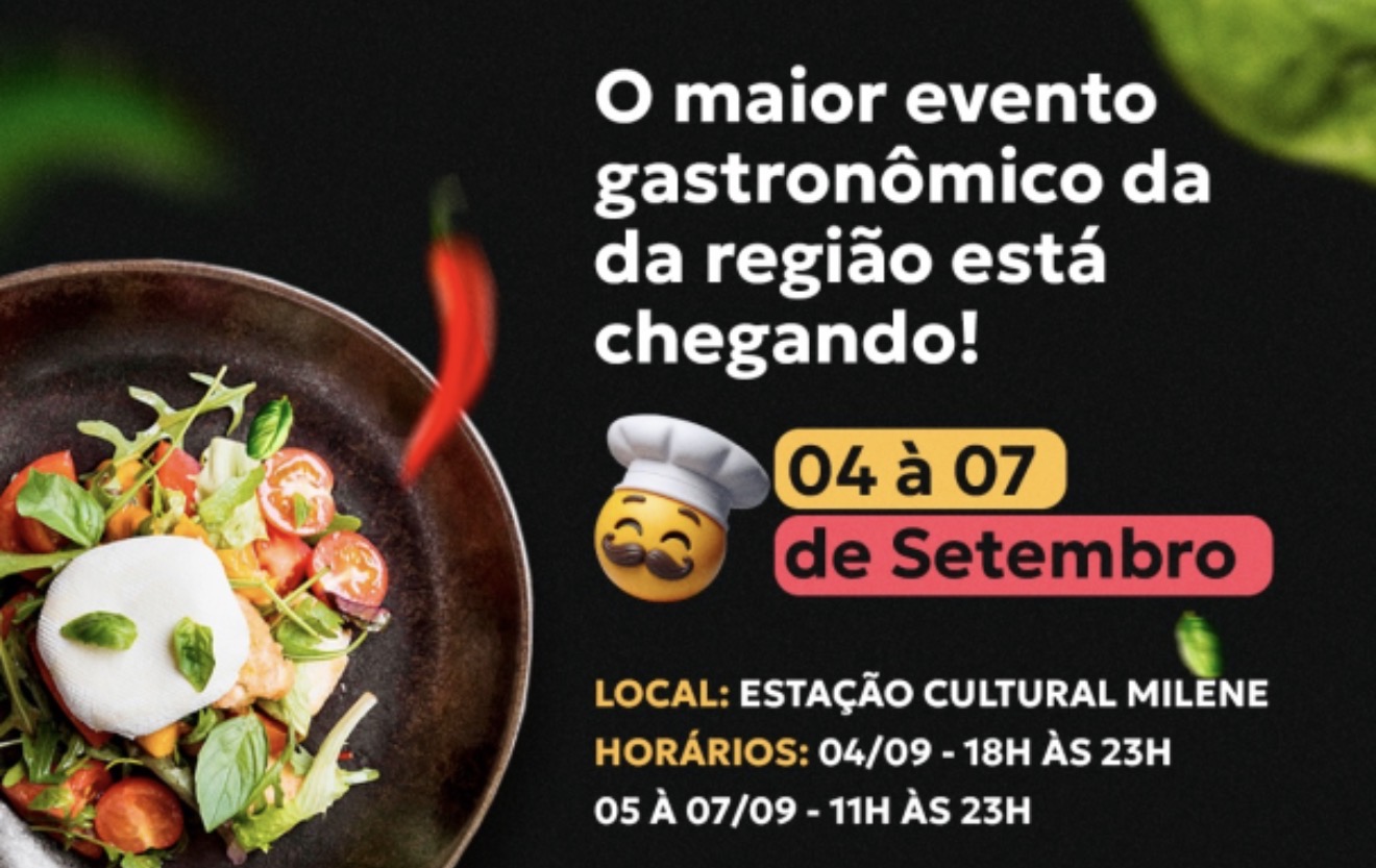 Arapongas promove 11ª edição do Festival Gastronômico de 04 a 07 de setembro