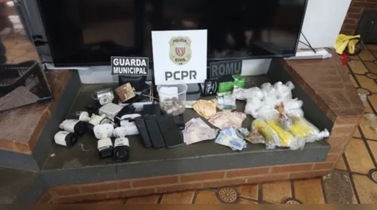 Operação conjunta desarticula grupo suspeito de tráfico e apreende drogas, veículos e bens em Arapongas
